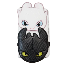 LOUNGEFLY How To Train Your Dragon Light & Night Fury Zip Around Wallet
