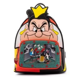 LOUNGEFLY Villains Scene Series Queen Of Hearts Mini Backpack
