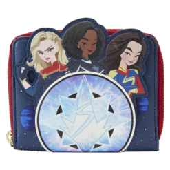 LOUNGEFLY The Marvels Symbol Glow Zip Around Wallet