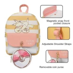 Bioworld Pokemon Pikachu And Pokeball Mini Backpack And Coin Purse -Animation Bag Store haDnnV66vSYljiQH2zVOdtbgziXQAizWsrb1k7QR