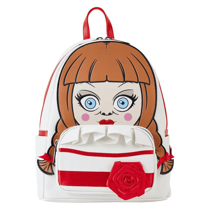 LOUNGEFLY Annabelle Cosplay Mini Backpack 3 LOUNGEFLY Annabelle Cosplay Mini Backpack