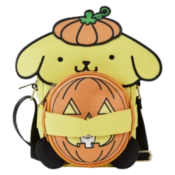 LOUNGEFLY Sanrio Pompompurin Halloween Crossbuddies Cosplay Crossbody Bag With Coin Bag