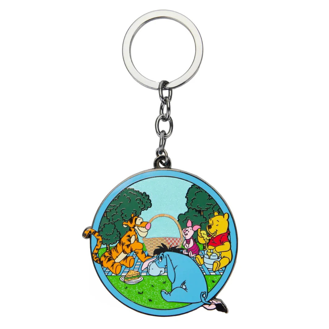 Loungefly Winnie The Pooh Picnic Scene Keychain 3 Loungefly Winnie The Pooh Picnic Scene Keychain
