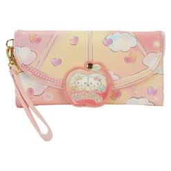 LOUNGEFLY Hello Kitty Carnival Flap Wristlet Wallet