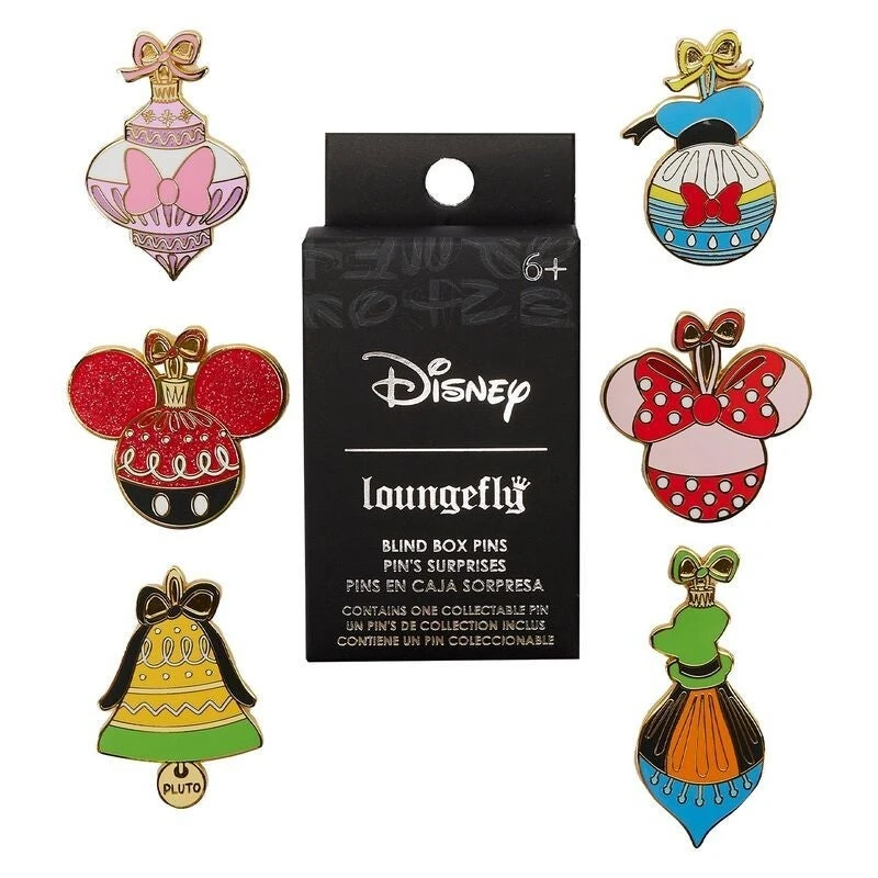 LOUNGEFLY Mickey & Friends Ornaments Blind Box Pins 3 LOUNGEFLY Mickey & Friends Ornaments Blind Box Pins