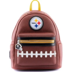 Loungefly NFL Pittsburgh Steelers Pigskin Logo Mini Backpack