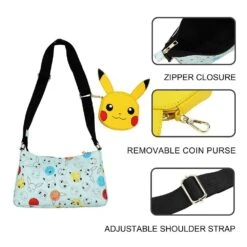 Bioworld Pokemon Pikachu AOP Handbag & Coin Purse -Animation Bag Store oaJ1y2tS1wC37lTNRzLTaj4CVUGYtg8zOJCFMDy7