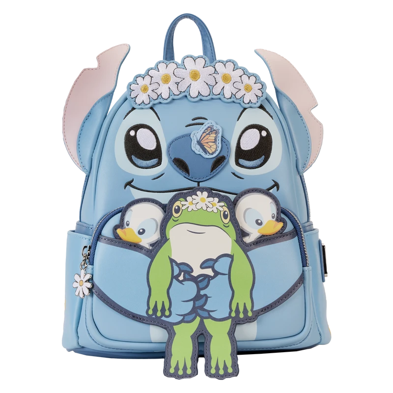 LOUNGEFLY Stitch Springtime Daisy Cosplay Mini Backpack 3 LOUNGEFLY Stitch Springtime Daisy Cosplay Mini Backpack