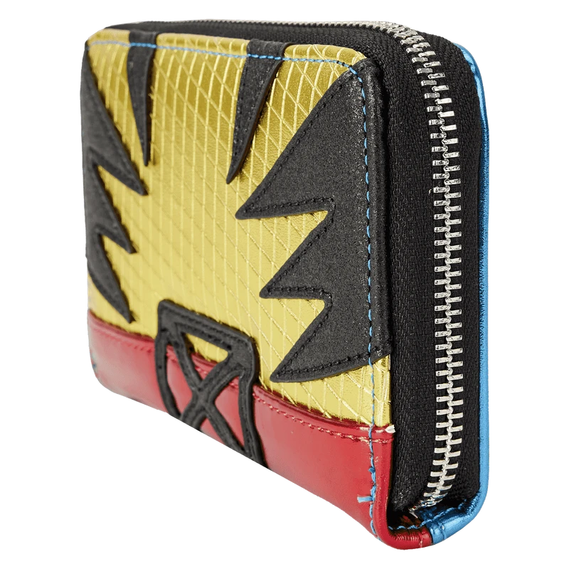 LOUNGEFLY Marvel Metallic X-Men Wolverine Cosplay Zip-Around Wallet 4 LOUNGEFLY Marvel Metallic X-Men Wolverine Cosplay Zip-Around Wallet - Image 2