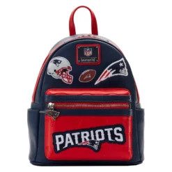 LOUNGEFLY NFL New England Patriots Patches Mini Backpack