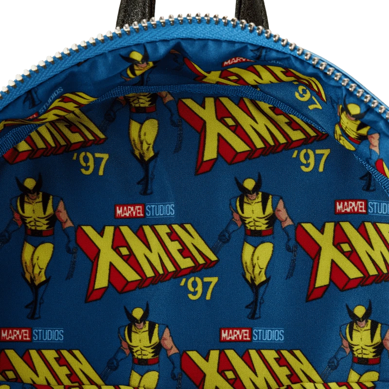 LOUNGEFLY Marvel Metallic X-Men Wolverine Cosplay Mini Backpack 8 LOUNGEFLY Marvel Metallic X-Men Wolverine Cosplay Mini Backpack - Image 6