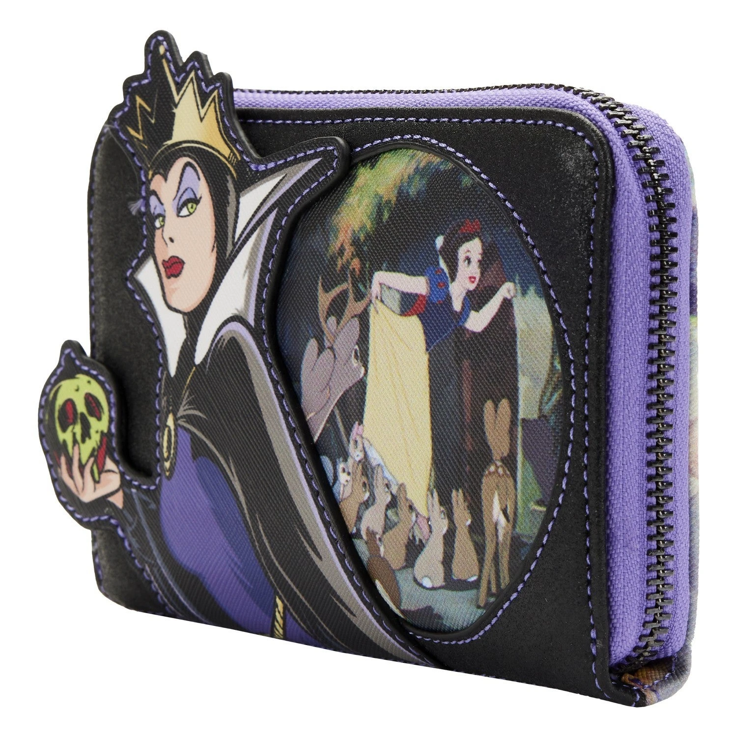 LOUNGEFLY Villains Scenes Evil Queen Zip Around Wallet 4 LOUNGEFLY Villains Scenes Evil Queen Zip Around Wallet - Image 2