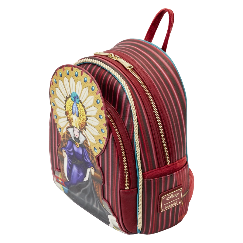 LOUNGEFLY Snow White Evil Queen Throne Mini Backpack 5 LOUNGEFLY Snow White Evil Queen Throne Mini Backpack - Image 3