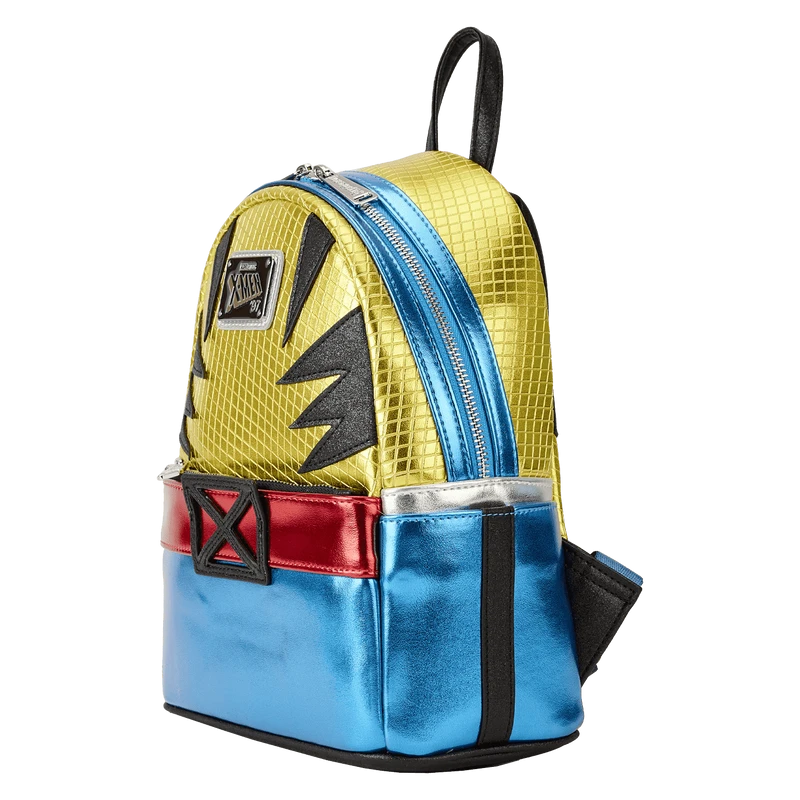 LOUNGEFLY Marvel Metallic X-Men Wolverine Cosplay Mini Backpack 4 LOUNGEFLY Marvel Metallic X-Men Wolverine Cosplay Mini Backpack - Image 2
